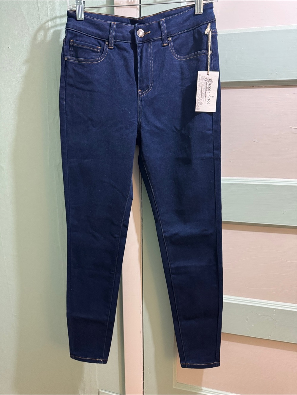 Grace & Lace Deep Navy Skinny Jeans